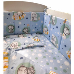 Lenjerie de pat pentru copii MyKids Little Bear 120x60 (Blue) Thumb