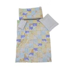 Lenjerie de pat pentru copii MyKids Mini Square Boy 120x60 (Yellow/Blue)