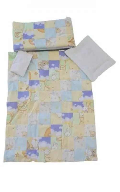 Детское постельное белье MyKids Mini Square Boy 120x60 (Yellow/Blue)