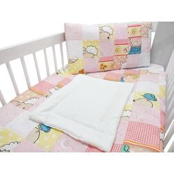 Детское постельное белье MyKids Mini Square Girl 120x60 (Yellow/Pink) Thumb