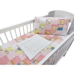 Детское постельное белье MyKids Mini Square Girl 120x60 (Yellow/Pink) Thumb