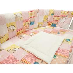 Детское постельное белье MyKids Mini Square Girl 120x60 (Yellow/Pink)