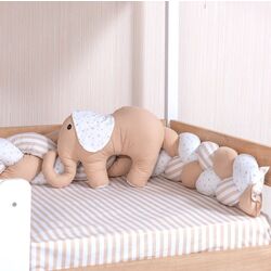 Детское постельное белье MyKids Montessori PS02 6ед 95x195 (Beige/White) Thumb