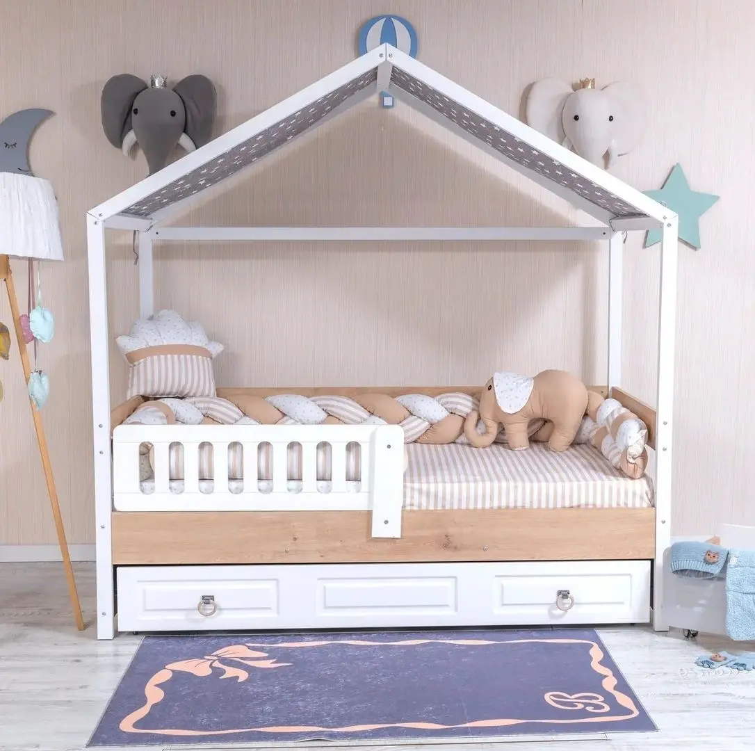 Детское постельное белье MyKids Montessori PS02 6ед 95x195 (Beige/White)