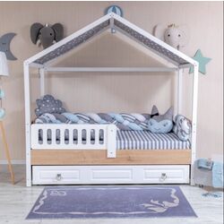 Детское постельное белье MyKids Montessori PS107 7 ед 95x195 (Grey/Blue)