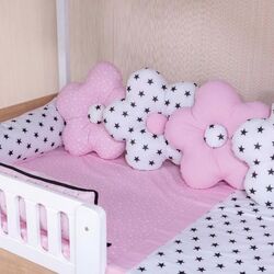 Детское постельное белье MyKids Montessori PS112 9 95x195 (Pink/White) Thumb