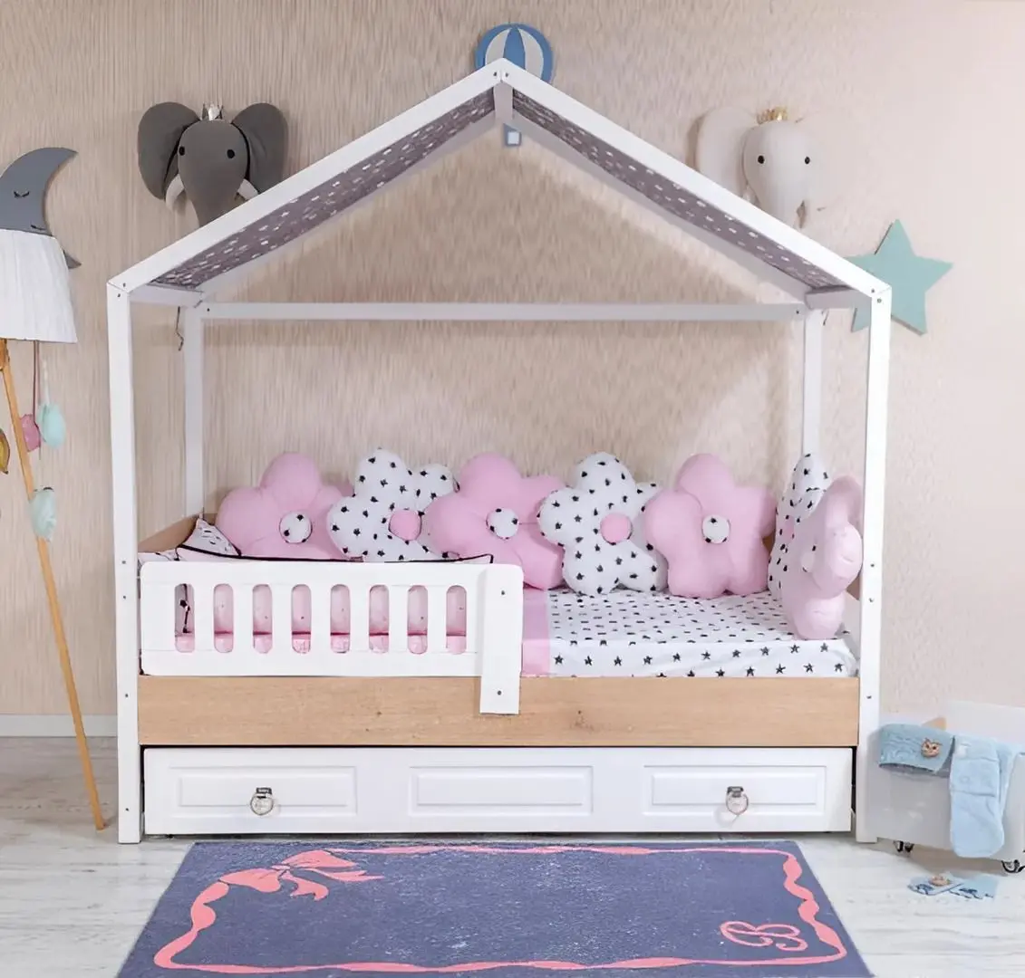 Детское постельное белье MyKids Montessori PS112 9 95x195 (Pink/White)