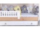 Lenjerie de pat pentru copii MyKids Montessori PS114 9un 95x195 (White/Grey)