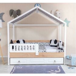 Детское постельное белье MyKids Montessori PS116 6ед 95x195 (White/Black)