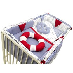 Детское постельное белье MyKids Ocean 120x60 (Blue/Red) Thumb
