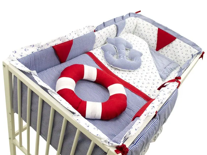 Детское постельное белье MyKids Ocean 120x60 (Blue/Red)