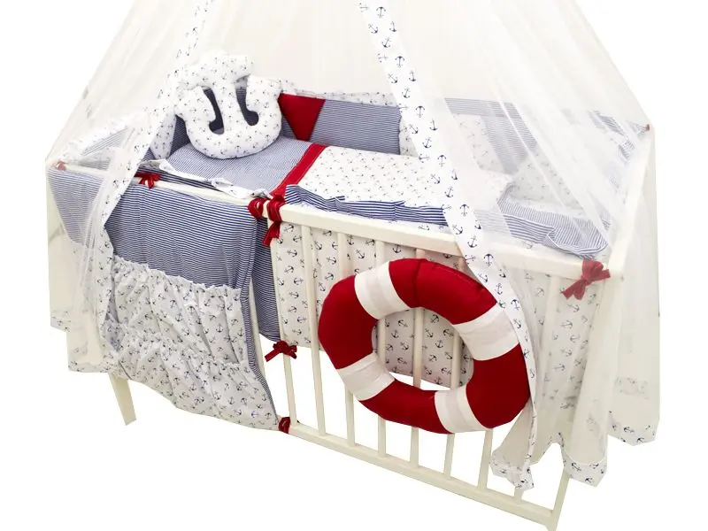 Детское постельное белье MyKids Ocean 120x60 (Blue/Red)