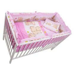 Детское постельное белье MyKids Teddy Friends 5 ед 120x60 (Pink)