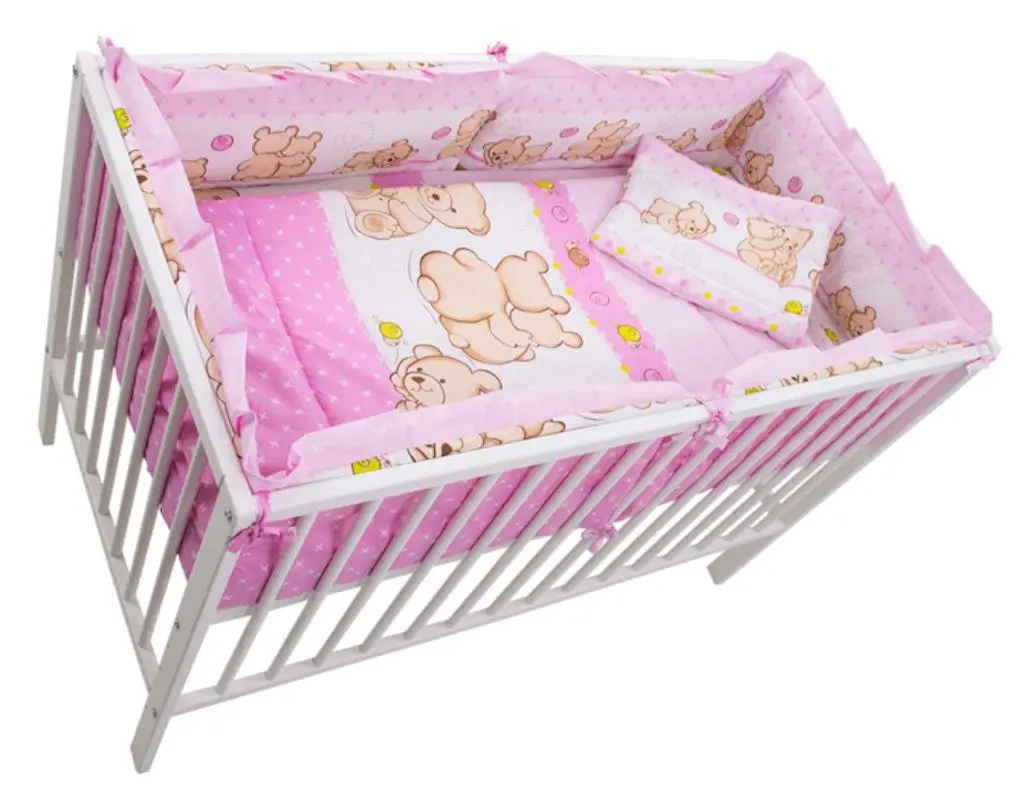 Детское постельное белье MyKids Teddy Friends 5 ед 120x60 (Pink)