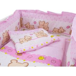 Детское постельное белье MyKids Teddy Friends 5 ед 120x60 (Pink) Thumb