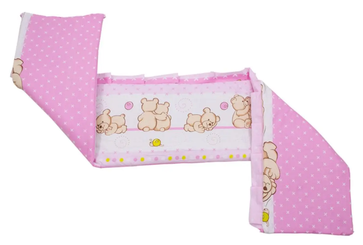 Детское постельное белье MyKids Teddy Friends 5 ед 120x60 (Pink) - 3