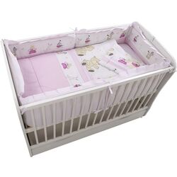 Детское постельное белье MyKids Teddy Play M1 5 120x60 (Pink) Thumb