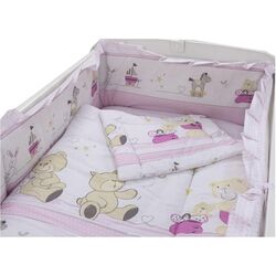 Детское постельное белье MyKids Teddy Play M1 5 120x60 (Pink) Thumb