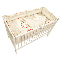 Lenjerie de pat pentru copii MyKids Teddy Toys 5 ед 120x60 (Light Brown)