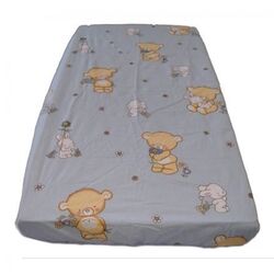 Простынь на резинке MyKids Bears 120x60 (Blue)