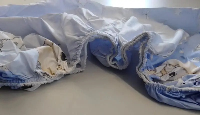 Cearsaf cu elastic MyKids Bears 140x70 (Blue)