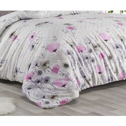Постельное белье New Home Deluxe Satin Gaye Euro 2P (White/Pink) Thumb