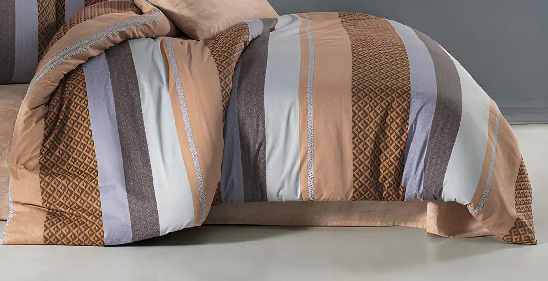 Постельное белье New Home Deluxe Satin Serra Euro 2P (Orange)