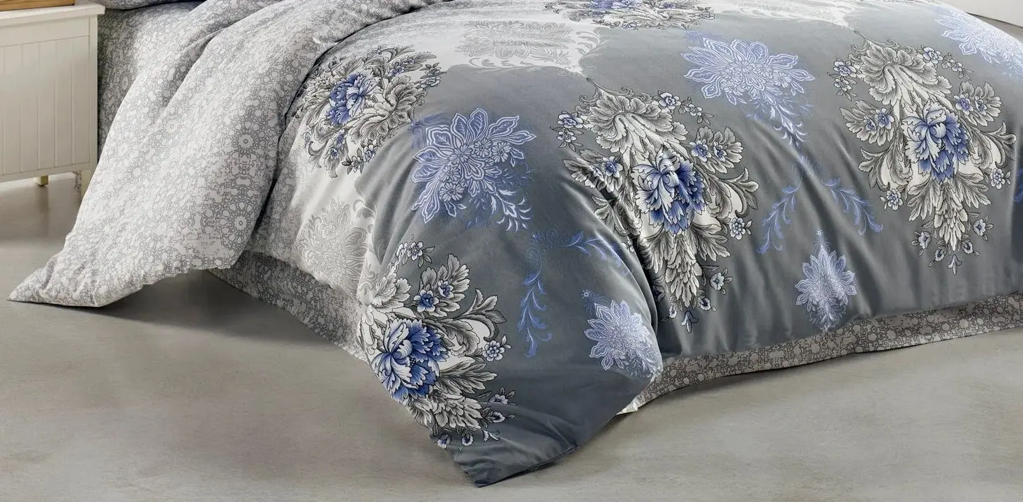 Постельное белье New Home Ranforce Alya 2P (Grey)