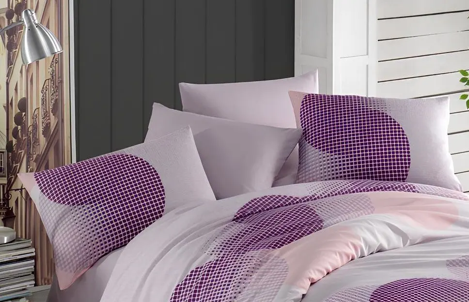 Lenjerie de pat New Home Ranforce Dennis 2P (Pink)