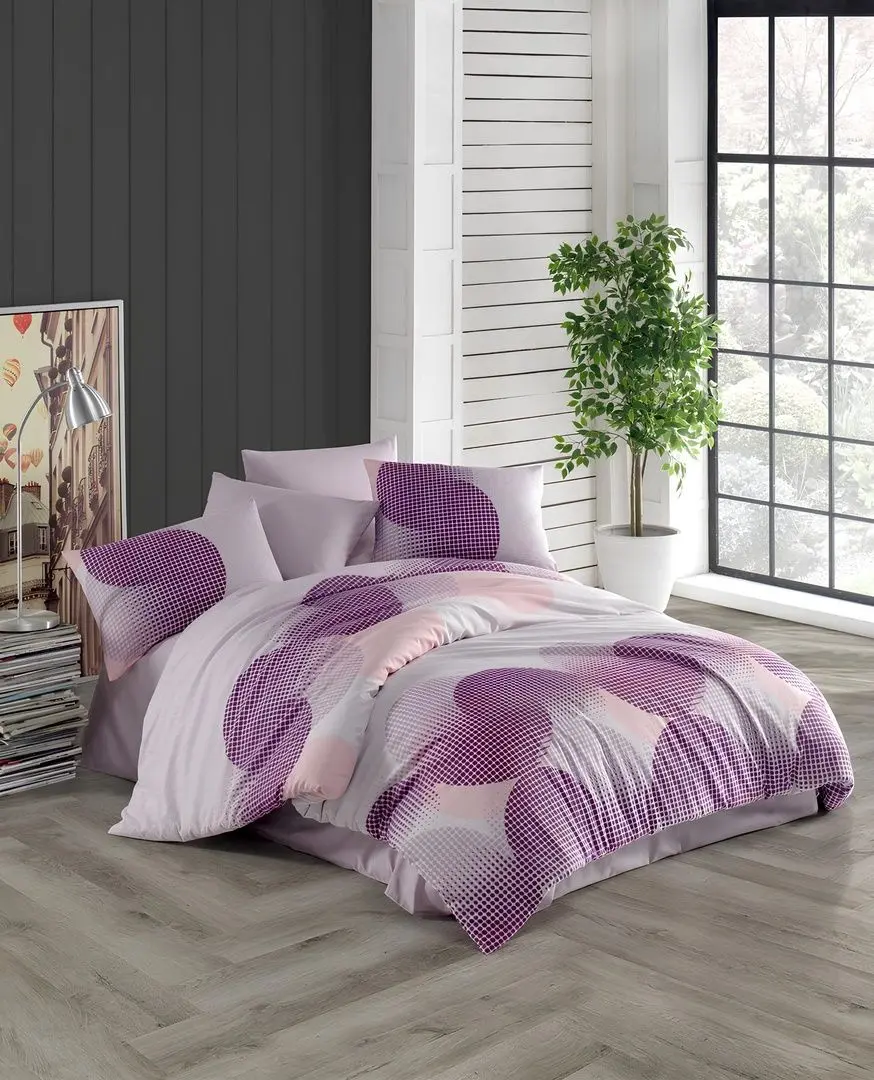 Lenjerie de pat New Home Ranforce Dennis 2P (Pink)
