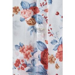 Lenjerie de pat New Home Ranforce Emma 2P (White/Blue) Thumb