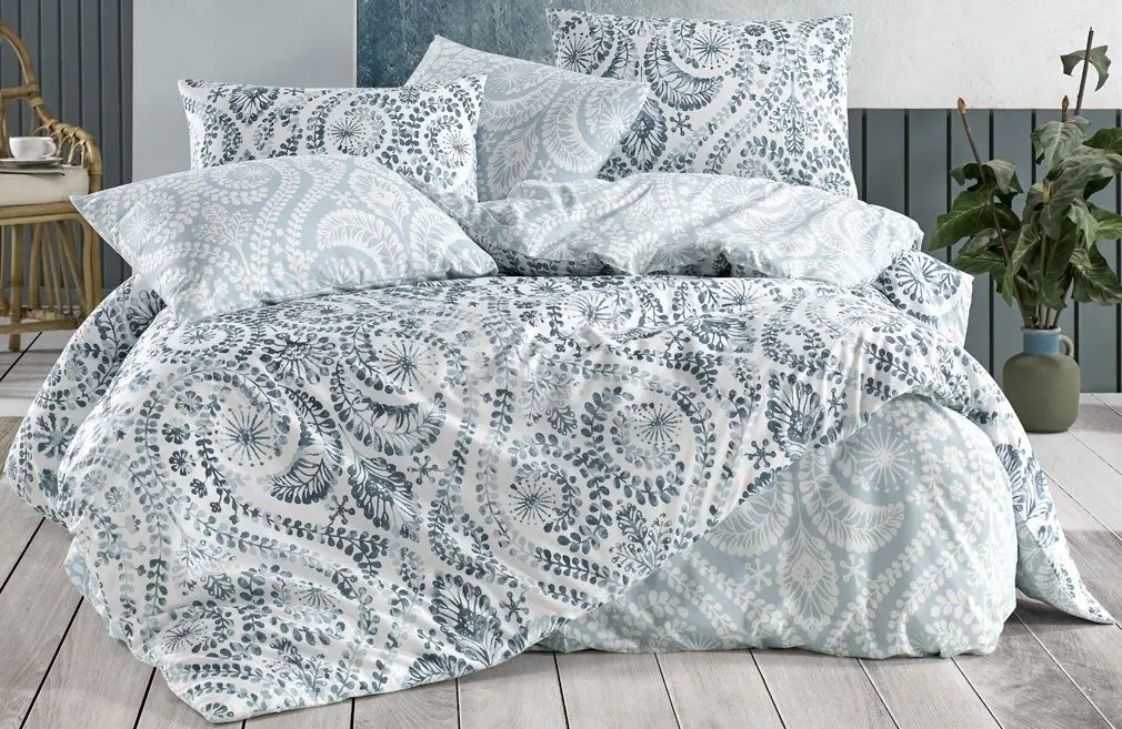 Lenjerie de pat New Home Ranforce New Life Series Lienzo 3628-01 2P