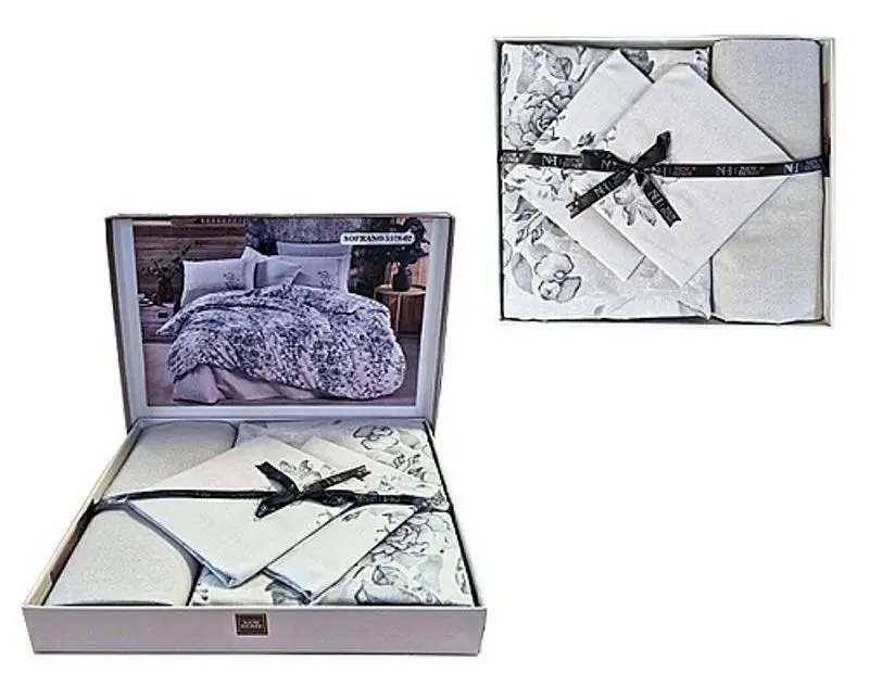 Lenjerie de pat New Home Ranforce Sofrano 2P (Grey)