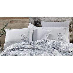 Lenjerie de pat New Home Ranforce Sofrano 2P (Grey) Thumb