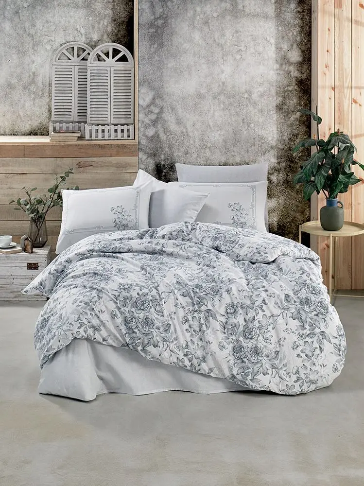 Lenjerie de pat New Home Ranforce Sofrano 2P (Grey)