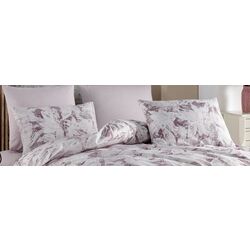 Постельное белье New Home Ranforce Teodora 2P (White/Pink) Thumb