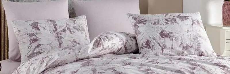 Постельное белье New Home Ranforce Teodora 2P (White/Pink) - 3