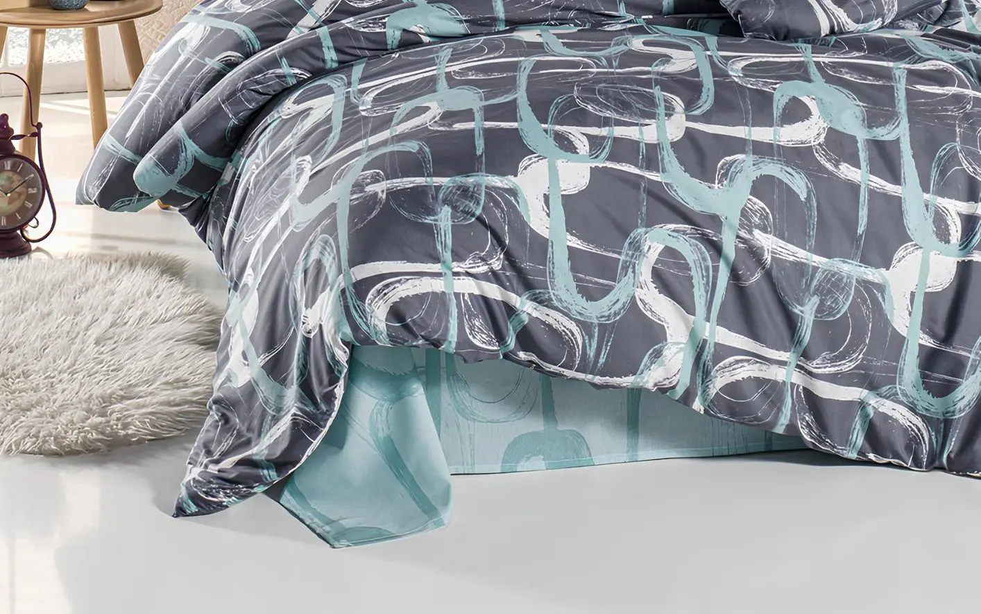 Постельное белье New Home Ranforce Troy 2P (Blue)