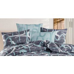 Постельное белье New Home Ranforce Troy 2P (Blue) Thumb