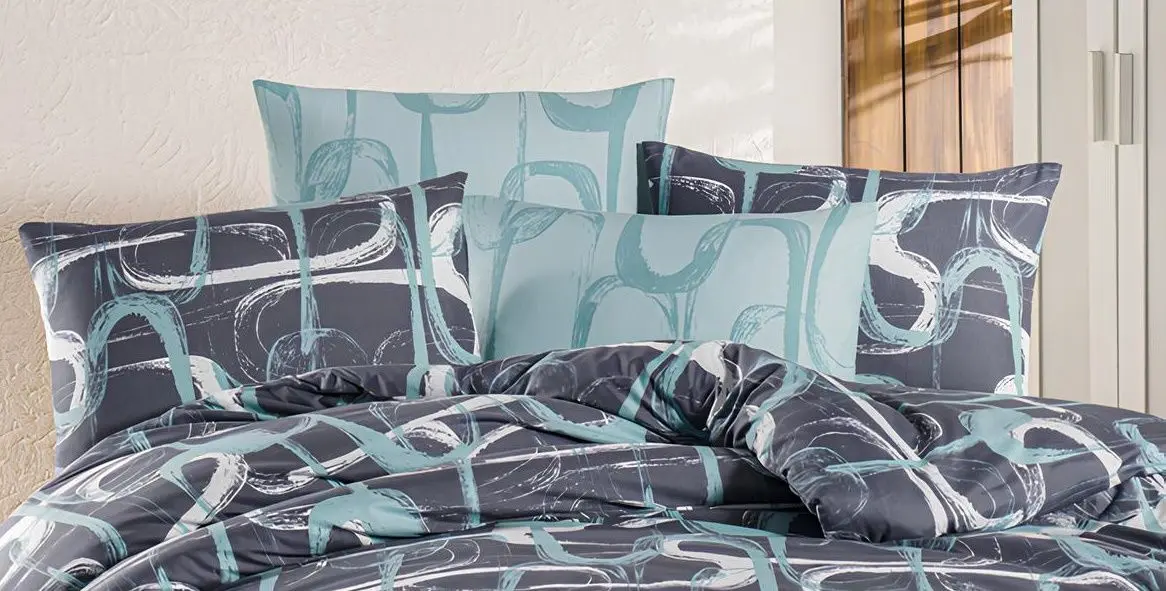 Постельное белье New Home Ranforce Troy 2P (Blue)