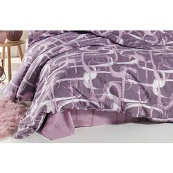 Постельное белье New Home Ranforce Troy 2P (Pink) Thumb