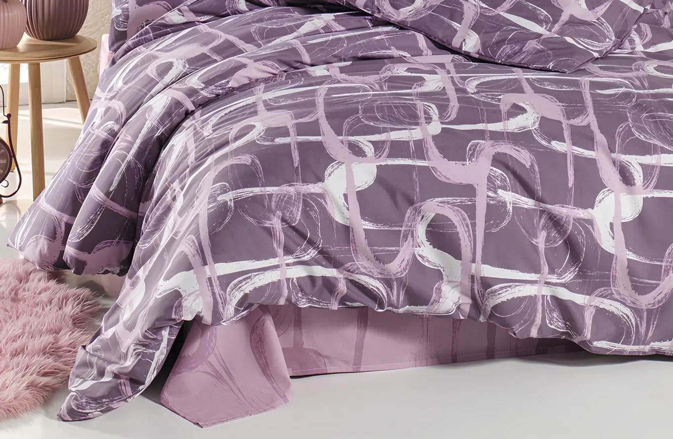 Постельное белье New Home Ranforce Troy 2P (Pink)