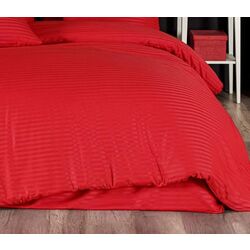 Lenjerie de pat New Home Stripe Satin Euro 2P (Red) Thumb
