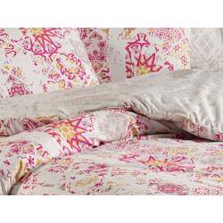 Постельное белье с одеялом и подушками New Home Comforter Alessi 2P (White/Pink) Thumb