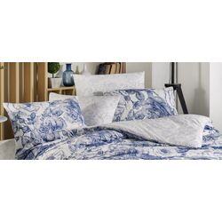Постельное белье с одеялом и подушками New Home Comforter Freya 2P (White/Blue) Thumb