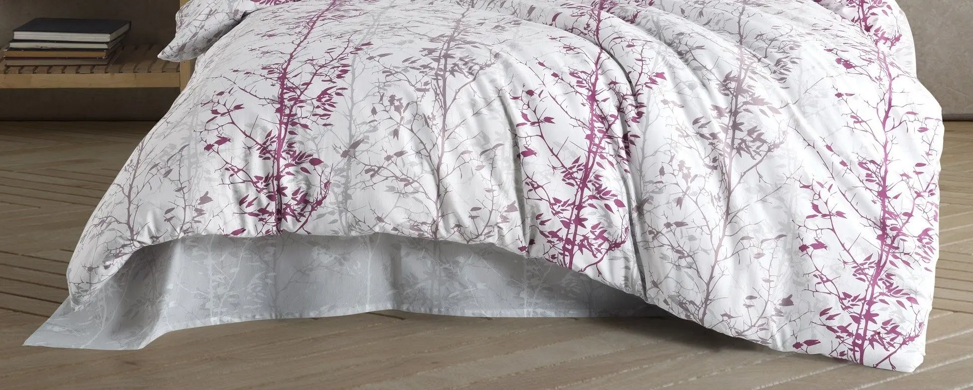 Постельное белье с одеялом и подушками New Home Comforter Masal 2P (White/Pink)