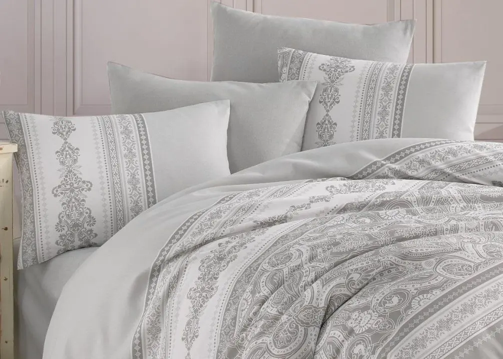 Постельное белье с одеялом и подушками New Home Ranforce New Life Series Luna 2202-01 2P - 2