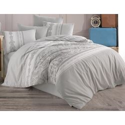 Постельное белье с одеялом и подушками New Home Ranforce New Life Series Luna 2202-01 2P Thumb