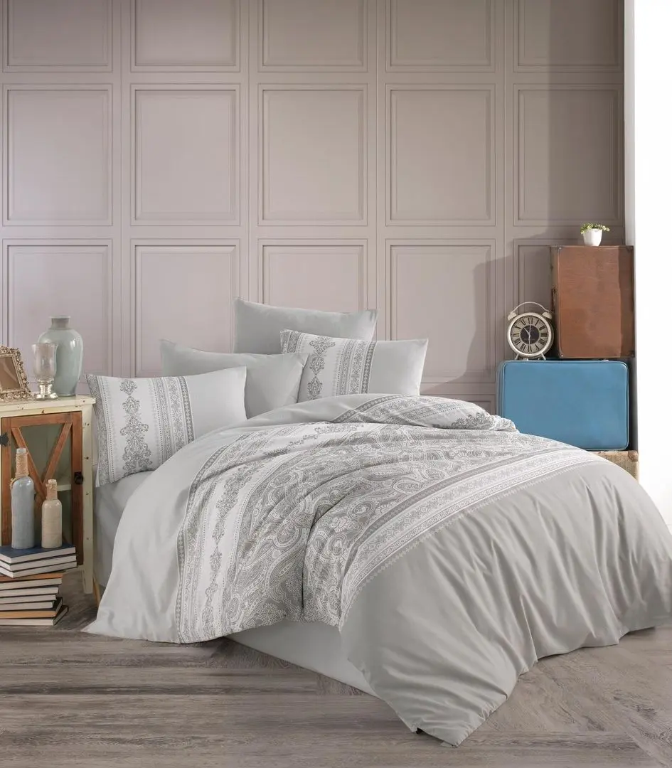 Постельное белье с одеялом и подушками New Home Ranforce New Life Series Luna 2202-01 2P - 4