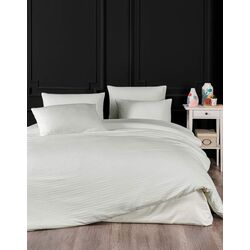 Постельное белье New Home Stripe Satin Euro 2P (Beige)